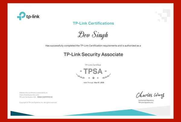 tp-link-certificate
